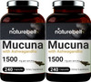 2 Pack Naturebell Mucuna Pruriens Capsules 1500Mg Per Serving Made With Mucuna And Ashwagandha 240 Capsules 2 In 1 Formula Contains Mucuna Pruriens Seeds For Mood Mind And Brain Health