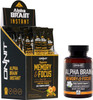 ONNIT Nootropic Stack  Alpha Brain Capsules 30ct  Alpha Brain Instant  Natural Peach 30ct