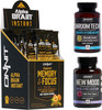 ONNIT Alpha Brain Instant  New Mood 30ct  Shroom Tech Sport 84ct Nootropic Stack