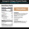 Orgain Keto Collagen Protein Powder with MCT Oil Chocolate Grass Fed Hydrolyzed Collagen Peptides Type I and III 0.88 Pound  Organic Plant Based Protein Powder Creamy Chocolate Fudge
