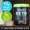 Orgain Keto Collagen Protein Powder with MCT Oil Chocolate  Paleo Friendly Grass Fed Hydrolyzed Collagen Peptides Type I and III 0.88 Pound  Organic Plant Based Protein  Superfoods Powder