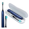 Silent Sonic Electric Toothbrush with 3 Intensities and 5 Cleaning Modes Quadrant Pacer Intelligent 2 Minutes Timer Navy Blue