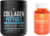 Sports Research Collagen Peptides Powder 16oz  Vitamin C Gummies 60ct Bundle