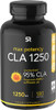 Max Potency CLA 1250 180 Softgels with 95 Active Conjugated Linoleic Acid  Weight Management Supplement for Men and Women  NonGMO Soy  Gluten Free