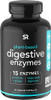 Digestive Enzymes with Probiotics and Ginger Plant Based Supplement for Dairy Protein Sugar  Carbs Digestion NonGMO Verified  Vegan Certified 90 Veggie Capsules