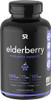 Sports Research Elderberry Immune Support with Zinc Vitamin C  D3 5000IU  Highest Extract 641 Equivalent 32000mg of Organic Elderberries  NonGMO Verified Gluten  60 Veggie Capsules