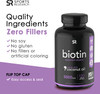 Sports Research Biotin 5000mcg 120ct  Vegan Lutein  Zeaxanthin 20mg 120ct Bundle
