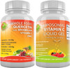 Daily Immune Booster Bundle Quercetin with Bromelain Supplement Bundle Up with Liposomal Vitamin C Liquid Gel 1100mg for Day to Day Immune Booster and Overall Health Support