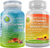Total Daily Protection Bundle Liposomal High Potency Vitamin C 1500Mg For Immune Booster And Daily Vegan Whole Food Multivitamin Plus For Men  Women