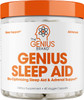 Genius Sleep AID  Smart Sleeping Pills  Adrenal Fatigue Supplement Relaxation Enhancer and Mood Support w/Inositol LTheanine  Glycine  40 Capsules