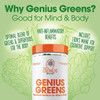 The Organic Brain  Immune Boosting Bundle with Genius Mushrooms  Greens