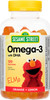 Sesame Street Omega 3 Gummies for Kids 2 88 mg Total Fish Oil per Gummy 4 Month Supply No Fishy Aftertaste Free of Dairy Gelatin Peanut  Gluten Brain  Eye Support 120 Gummies with EPA  DHA