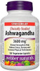 Webber Naturals Ashwagandha 3600 mg 120 Vegetarian Capsules