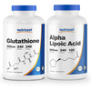Nutricost Alpha Lipoic Acid 600Mg, 240 Caps & Nutricost Glutathione 500Mg, 240 Caps