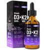 Vitamin D3 And K2 Liquid Drops Support Stronger Bones Healthy Heart Immune System 5000 Iu D3 And 400Mcg K2 Omega 3 Oil Allnatural Nongmo Vegan Strawberry Flavor