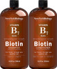 New York Biology Biotin Shampoo and Conditioner Set with Apple Cider Vinegar Shampoo and Coconut Avocado Oil Conditioner Set and Moroccan Argan Oil Shampoo and Conditioner  16.9 fl oz