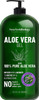 New York Biology Aloe Vera Gel for Face Skin and Hair  Infused with Lavender Oil  From Fresh Aloe Vera Plant  Moisturizing Aloe Vera for Sunburn Relief and Dry Skin  16 oz