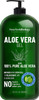 New York Biology Aloe Vera Gel for Face Skin and Hair  Infused with Stem Cell  From Fresh Aloe Vera Plant  Moisturizing Aloe Vera for Sunburn Relief and Dry Skin  16 oz