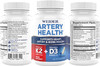 Artery Health for Heart Immune and Bone Support with Vitamin K2 180mcg  Vitamin D3 5000iu 30 Veggie Capsules