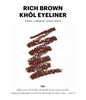 Jillian Dempsey Khl Eyeliner Natural Waterproof Eyeliner Pencil with Builtin Smudger and LongLasting Color I Rich Brown