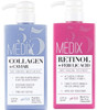 Medix 5.5 Retinol Cream + Collagen Cream Moisturizer Face & Body Lotion Skin Care 2-Piece Set. Retinol Lotion Targets Crepey Skin, Wrinkles & Sun Damaged Skin. Collagen Firms & Tightens Sagging Skin