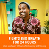 Fights bad breath for 24 hours