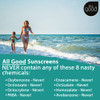 All Good Baby & Kids Sunscreen Lotion for Face & Body - UVA/UVB Broad Spectrum, SPF 30, Zinc Oxide, Coral Reef Friendly, Water Resistant- Zinc, Shea Butter, Coconut Oil, Aloe (3 oz)(2-pack)