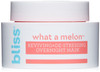 Bliss  What a Melon Overnight Facial Mask  Reviving  Destressing Overnight Mask  Hydrates Nourishes and Softens All Skin Types  Vegan  Cruelty Free  Paraben Free  1.7 fl.oz
