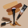 e.l.f. Complexion Duo Brush Makeup Brush For Applying Foundation  Concealer Creates An Airbrushed Finish Made With Vegan CrueltyFree Bristles