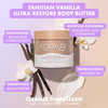 Kopari Tahitian Vanilla Ultra Body Butter | Hyaluronic Acid, Antioxidants, Omegas, and Fatty Acids to Hydrate and Retain Moisture | Sweet Tahitian Vanilla Scent with Notes of Butter and Cream | Vegan and Cruelty Free | 7.7 Oz