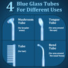 High Frequency Facial Wand - TUMAKOU Portable Handheld Blue High Frequency Facial Machine - 4 Different Blue Glass Tubes for Skin