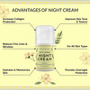 Anti-Aging Night Cream for Face & Anti-Aging Eye Cream for Dark Circles, Wrinkles, Bags & Puffiness - Collagen Boost, Vitamin C, Cocoa Butter, Hyaluronic Acid, Green Tea, Rosehip Oil