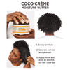 Carols Daughter Coco Creme Coil Enhancing Moisture Butter for Very Dry Hair, with Coconut Oil and Mango Butter, Paraben Free and Silicone Free Butter for Curly Hair, 12 oz