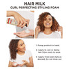 Curly Hair Products by Carol's Daughter, Hair Milk Styling Foam For Curls, Coils and Waves, with Honey, Rosemary and Macadamia Oil, 5.85 Fl Oz (Design and Packaging May Vary)