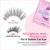 Glamnetic Princess Magnetic Eyelashes with Black Liquid Eyeliner | 60 Wears Reusable Faux Mink Lashes with Waterproof All-Day Hold Liner