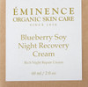 Eminence Blueberry Soy Night Recovery Cream, 2 Ounce