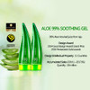 Holika Holika Aloe 99% Soothing Gel, 8.5 Ounce, 250ml - No Sticky 99% Aloe Vera Sunburn Relief - Moisturizing, Fast Absorbing for Face, Skin, Body&Hair