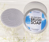 CINEMA SECRETS All Natural Vegan Brush Soap& Blender Bundle, coconut oil based, scrubber included.