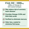 Nature's Bounty Fish Oil, 1000mg, 300mg of Omega-3, 120 Odorless Softgels (Packaging May Vary)