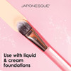 Japonesque Precision Foundation Brush with a Tapered Head of Ultra-soft Bristles, Perfect for Under Eye, Around the Nose Liquid or Cream Foundation Application