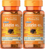 Puritan's Pride Lutein 40 mg with Zeaxanthin-60 Softgels 2 Pack
