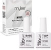 MYGEL by Mylee Nail Gel Polish Top & Base Coat 2x15ml UV/LED Soak-Off Nail Art Manicure Pedicure for Salon & Home Use - Lasts up to 2 Weeks, Easy to Apply, No Chips, Durable & Safe