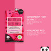 Oh K Watermelon Vitamin C Sheet Mask for Dry and Dehydrated Skin, with added Hyaluronic Acid, Hydrating & Brightening, Biodegradable, Vegan and Cruelty Free, 30g