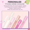 Makartt Dipping Powder Container Bundle with 6 Colors Clear Pink Dip Powder Nail Kit, French Manicure Molding with Finger Guide Easy White Pink Smile Line