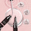 Makartt Updated 2pcs Nail Rhinestone Glue Gel with Brush& Pen tip, Clear Nail Glue Precision Pen Super Strong Adhesive Nail Art Glue Gel for Nail Decorations 3D Gems Stones Charms Flowers (8ml)