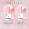 Makartt Nail Dehydrator and Primer Set, Air Dry Professional Long-lasting Nail Prep Nail Primer Bundle With Diamond Nail Drill Bits 3 PCS Cuticle Drill Bits, All In One Nail Prep Kit for Under Nail D