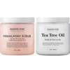 Majestic Pure Himalayan Body Scrub and Tea Tree Scrub Bundle  Body and Foot Scrub Combo set