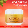 MAJESTIC PURE Hot Cream - for Cellulite, Soothing, Relaxing, Tightening & Slimming - with Collagen, Turmeric, Vitamin A, E, - Body Firming Cream, 4 oz
