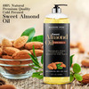 MAJESTIC PURE Sweet Almond Oil, Triple A Grade Quality, Pure and Natural from Spain, Cold Pressed, (Packaging May Vary) - 16 fl. Oz