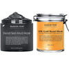 Majestic Pure Dead Sea Mud Mask and 24K Gold Mask Bundle  Face and Skin Care for Women and Men